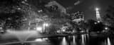 Panoramic Lily Pond in Bushnell Park black and white Photos