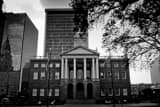 Horizontal The Old Connecticut State House landscape black and white Photography