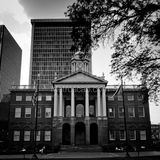 The Old Connecticut State House -- Hartford Black and White Photos