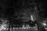 Horizontal The Travelers Building at Night from Bushnell Park black and white Photos