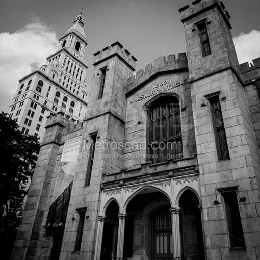 The Wadsworth Atheneum and Travelers Building -- Hartford Black and White Photos