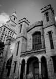 Vertical The Wadsworth Atheneum and Travelers Building black and white Photos