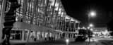 Panoramic The Hobby Center for the Performing Arts landscape black and white Photography