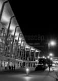 Vertical The Hobby Center for the Performing Arts landscape black and white Photography