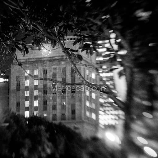 Houston City Hall Clock -- Houston Black and White Photography