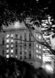 Vertical Houston City Hall Clock landscape black and white Photography