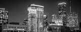 Panoramic The Houston Cityscape from a Parking Garage landscape black and white Photography