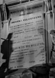 Vertical Civil War Statistics on the Soldiers and Sailors Monument black and white Photography