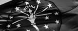 Panoramic The Indiana Flag black and white Photography