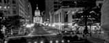 Panoramic The Indiana Statehouse Building black and white Photography