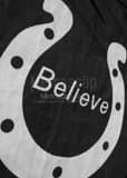 Vertical Indianapolis Colts Believe Mural black and white Photography