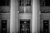 Horizontal The Indianapolis Library black and white Photography