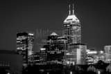 Horizontal The Indy Skyline black and white Photography
