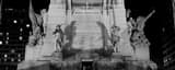 Panoramic Soldiers and Sailors Monument black and white Photography