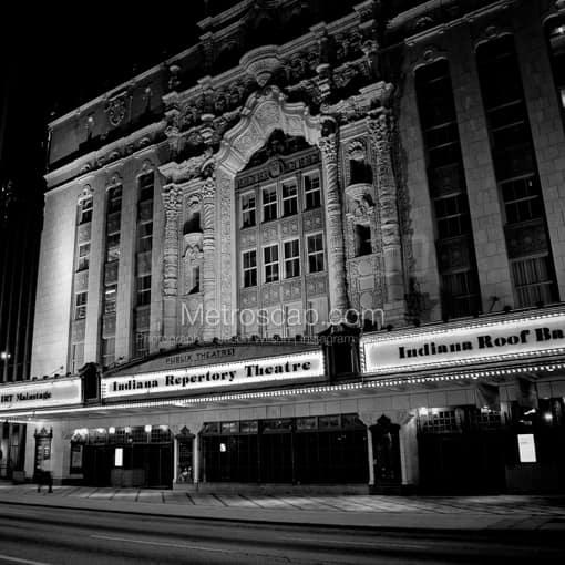 The Publix Theatre -- Indianapolis Black and White Photography