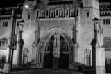 Horizontal The Scottish Rite Cathedral black and white Photography
