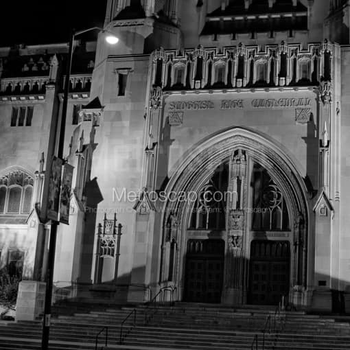 The Scottish Rite Cathedral -- Indianapolis Black and White Photography