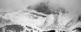 Panoramic Cody Bowl on Rendezvous Mountain black and white Photos