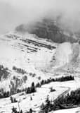 Vertical Cody Bowl on Rendezvous Mountain black and white Photos