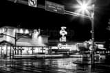 Horizontal The Million Dollar Cowboy Bar in Downtown Jackson Wyoming black and white Photos