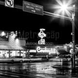 Square The Million Dollar Cowboy Bar in Downtown Jackson Wyoming black and white Photos