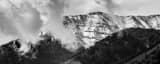 Panoramic Rendezvous Mountain with Autumn Clouds black and white Photos