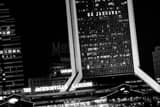 Horizontal Go Jaguars in the Windows of the Independent Square Building black and white Photos