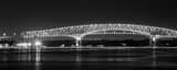 Panoramic The Isiah D Hart Memorial Bridge black and white Photos