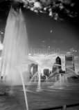 Vertical The Jacksonville Skyline and Friendship Fountain black and white Photos