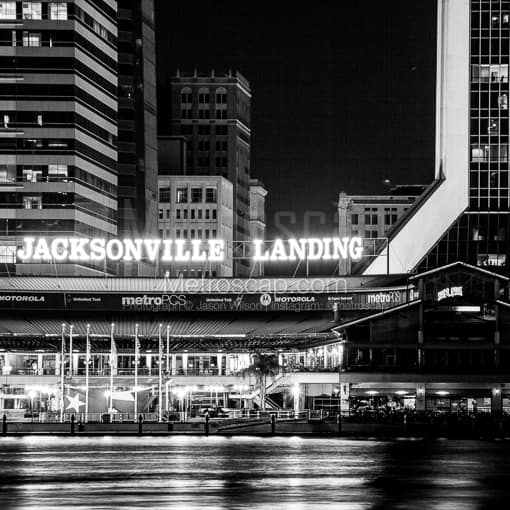 Jacksonville Landing -- Jacksonville Black and White Photography