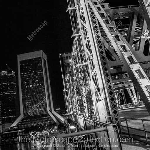 Jacksonville Black and White Photos of The Jacksonville Skyline from the Main Street Bridge The Jacksonville Skyline from the Main Street Bridge -- Jacksonville Black and White Photos