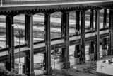 Horizontal The 12th Street Viaduct to Kansas City Kansas black and white Photos