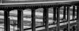 Panoramic The 12th Street Viaduct to Kansas City Kansas black and white Photos