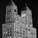 Square The 909 Walnut Building black and white Photos