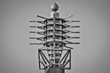 Horizontal An Art Deco Top on the Convention Center Pylons Framed Photos