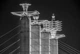Horizontal The Bartle Hall Pylons black and white Photos