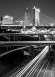 Vertical The Downtown Kansas City Skyline over 670 black and white Photos