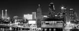 Panoramic The Downtown KC Skyline black and white Photos