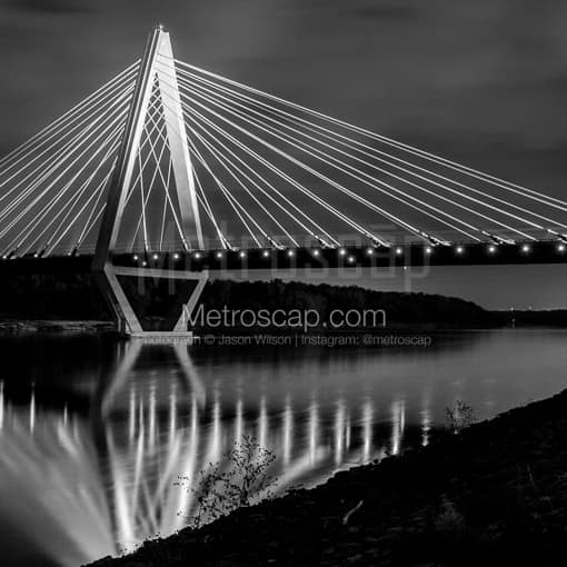 The I-35 Bridge over the Missouri River -- Kansas City Black and White Photos