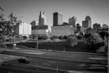 Horizontal The Kansas City Skyline in the Afternoon black and white Photos