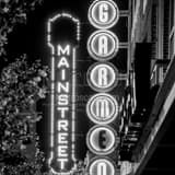 Square The KC Garment District on Main Street black and white Photos
