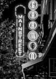 Vertical The KC Garment District on Main Street black and white Photos