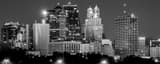 Panoramic The KC Skyline from Berkley Park black and white Photos