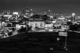 Horizontal The KC Skyline at Night from WWI Monument black and white Photos