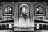 Horizontal The KC Union Station Fountain black and white Photos