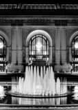 Vertical The KC Union Station Fountain black and white Photos