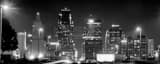 Panoramic Main Street in Kansas City Missouri black and white Photos