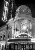 Vertical The Mainstreet Theater in Downtown Kansas City black and white Photos