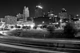 Horizontal The North Side of the KC Skyline black and white Photos