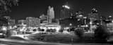 Panoramic The North Side of the KC Skyline black and white Photos
